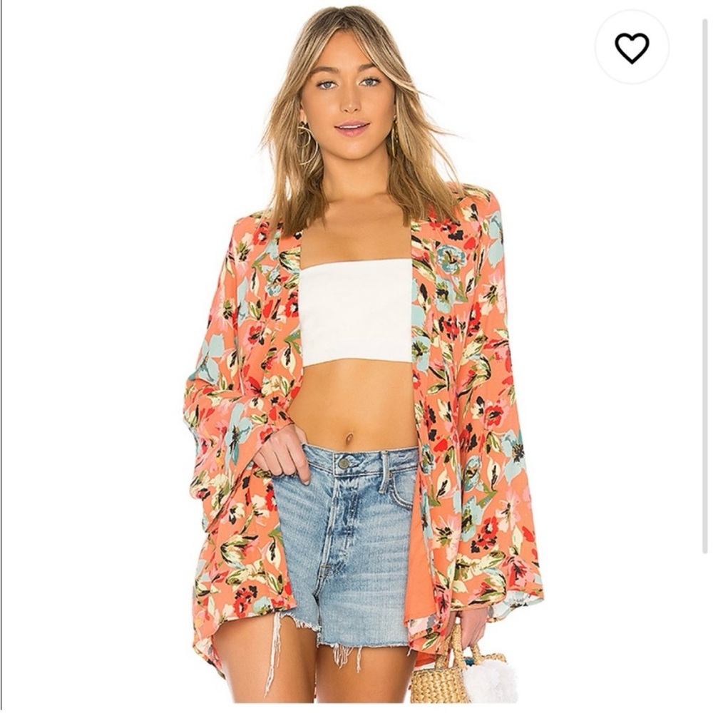 Privacy Please Multicolor Floral Kimono